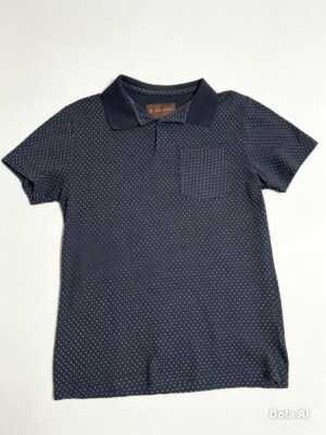 Playera tipo polo azul