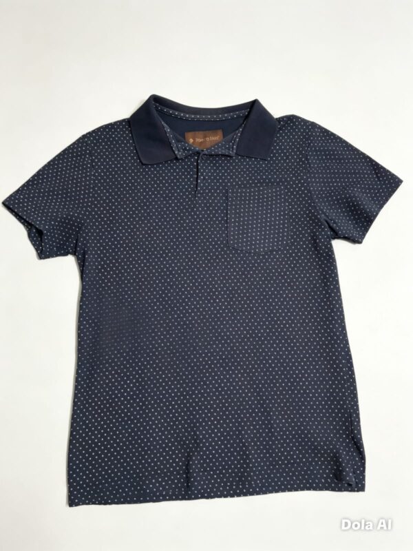 Playera tipo polo azul